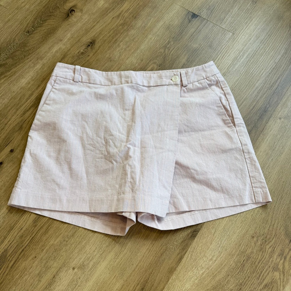 Pringle Golf Pink Striped Wrap Front Skort Womens Size 6 US 10 UK